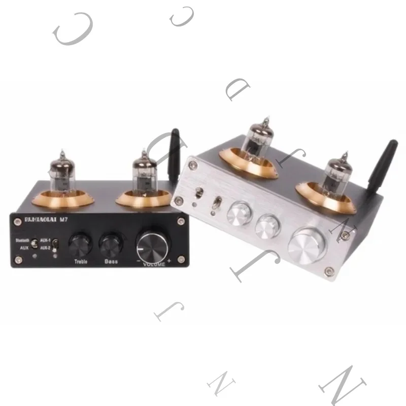 PJ.MIAOLAI M7 Pre-Amplifier Fever HiFi Bile 2CH PreAmp 6J1 Electron Tube