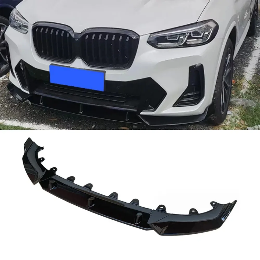 

For Bmw X3 G01 X4 G02 iX3 G08 M Sport 2022-2024 Front Bumper Lip Spoiler Splitter Diffuser BodyKit Canard Lip Protector Cover