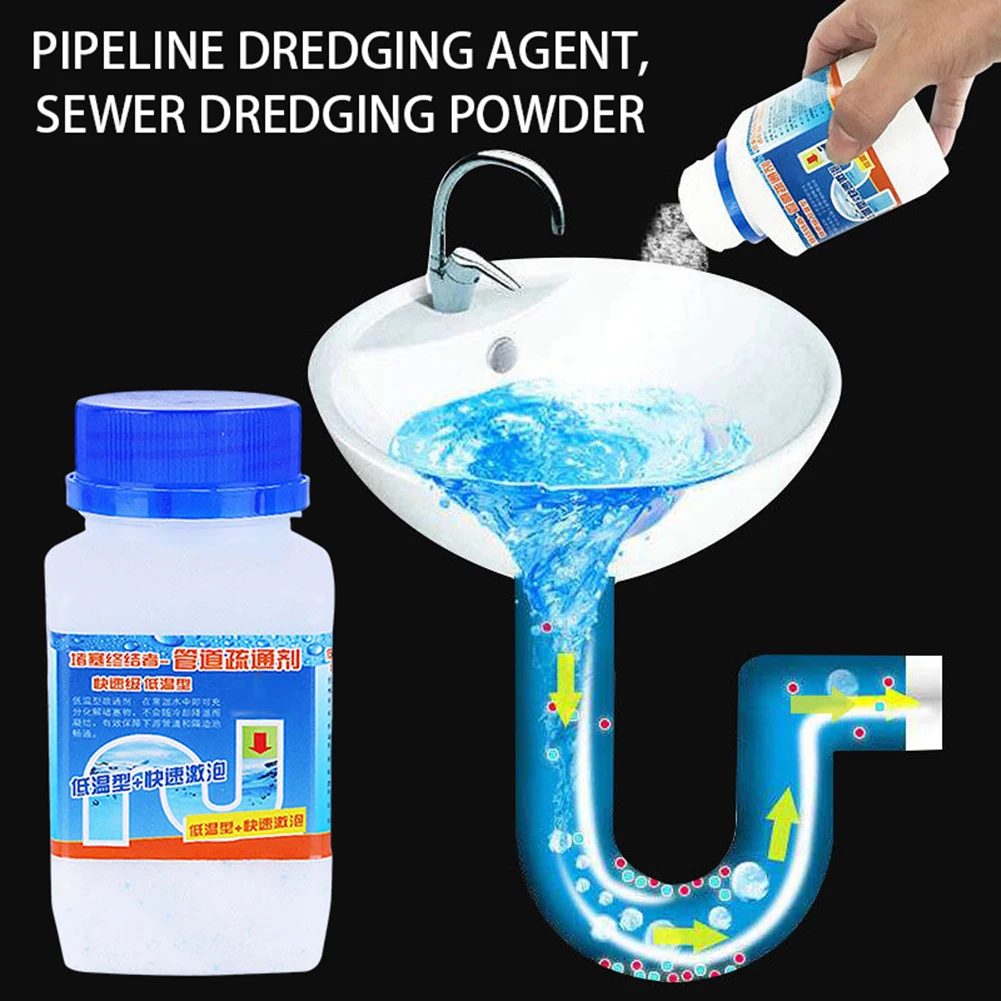 Powerful  Pipe Dredge Deodorant Pipe Powder Dredge Agent for Kitchen Sink Toilet Bowl Cleaner Bubble Bombs Quick Foaming