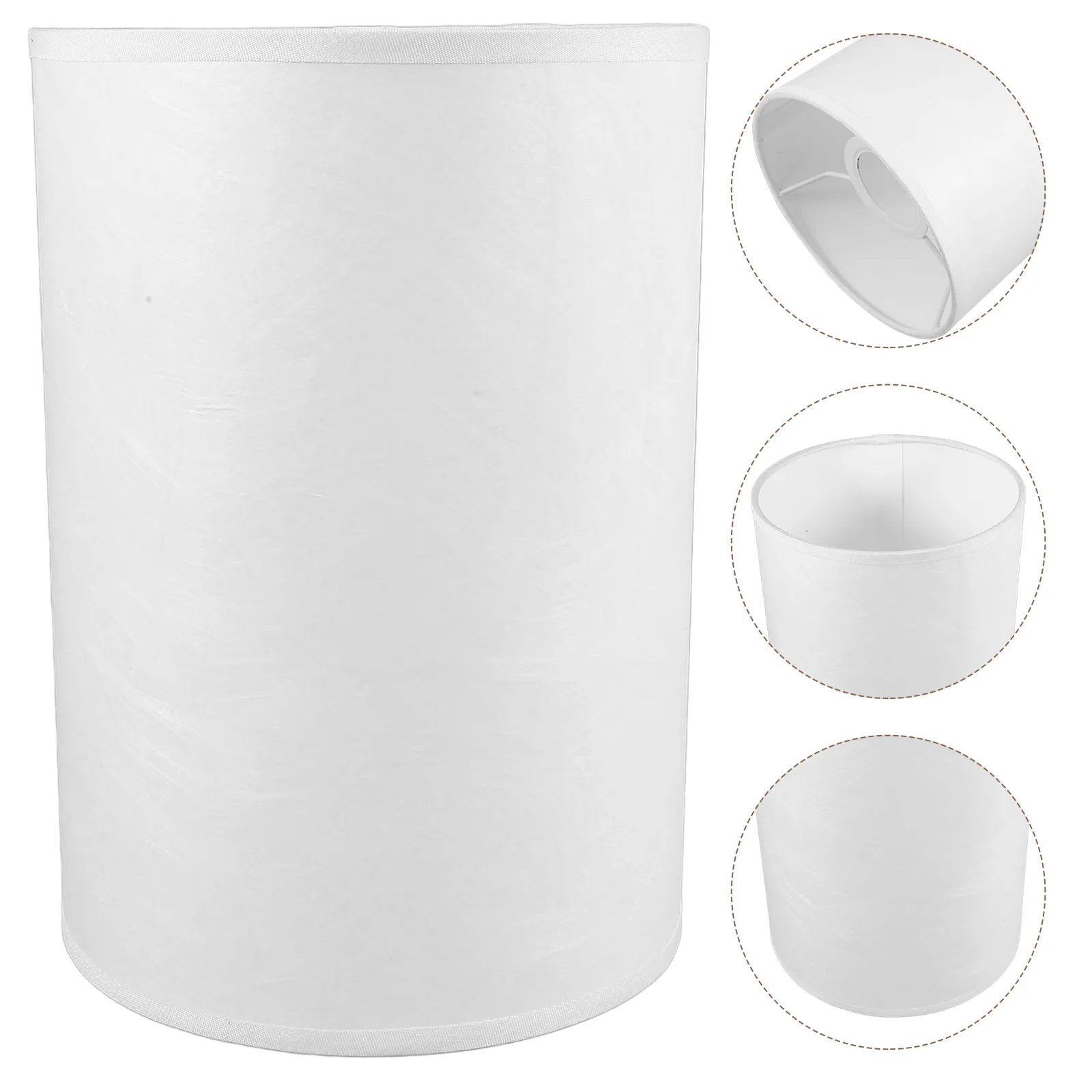 

E27 Fabric Lampshade Decorative Cylinder Lampshades for Desk Table Lamps Bedroom Living Room Soft Light Protection Practical