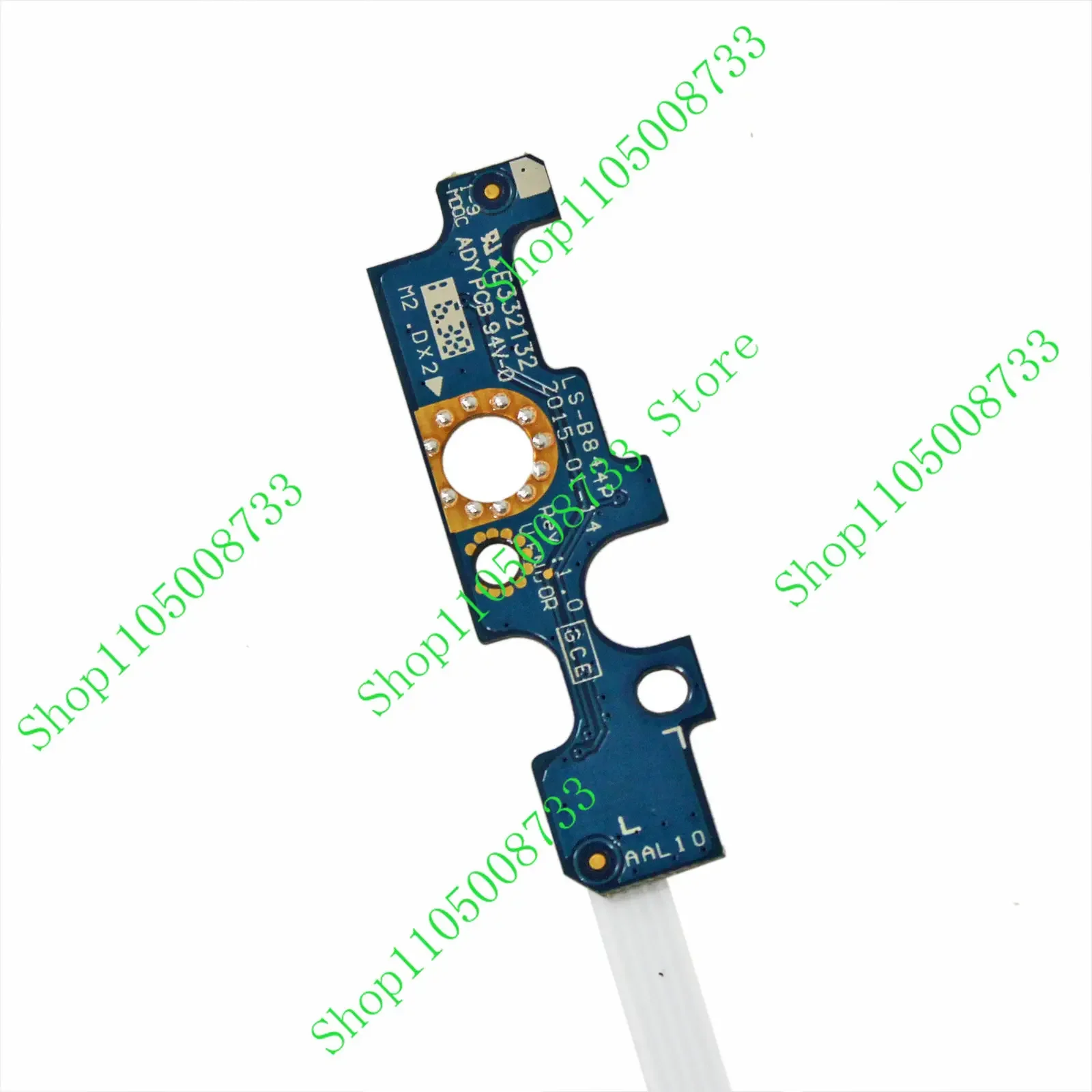 PJS For DELL INSPRION 15 5551 Power Switch Button Board With Cable NBX0001S200 10W9N LS-B844P, NBX00015200 NBX0001QF0