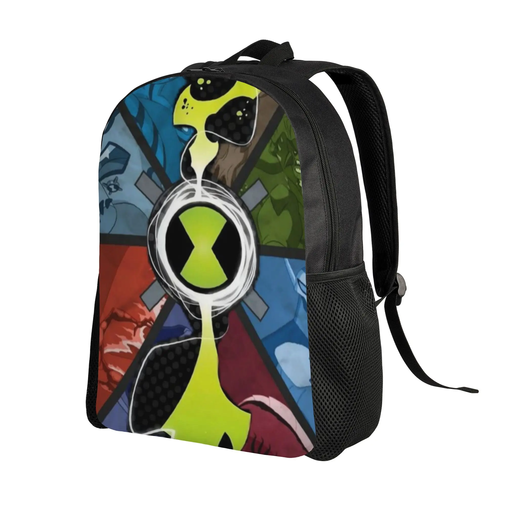 Back to school season Ben 10 Omnitrix Logo With Aliens Schoolbag Ben 10  Office Workers Fashion Backpack