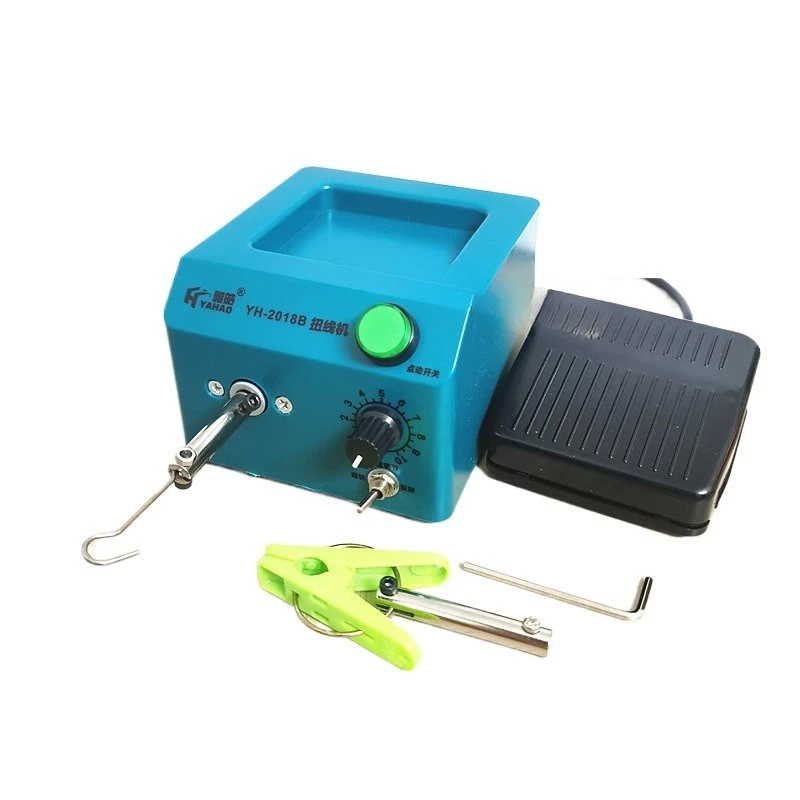 

Small Multi-functional Twisting Machine Adjustable Speed Forward Reverse Clip Hook Type Coil Winding