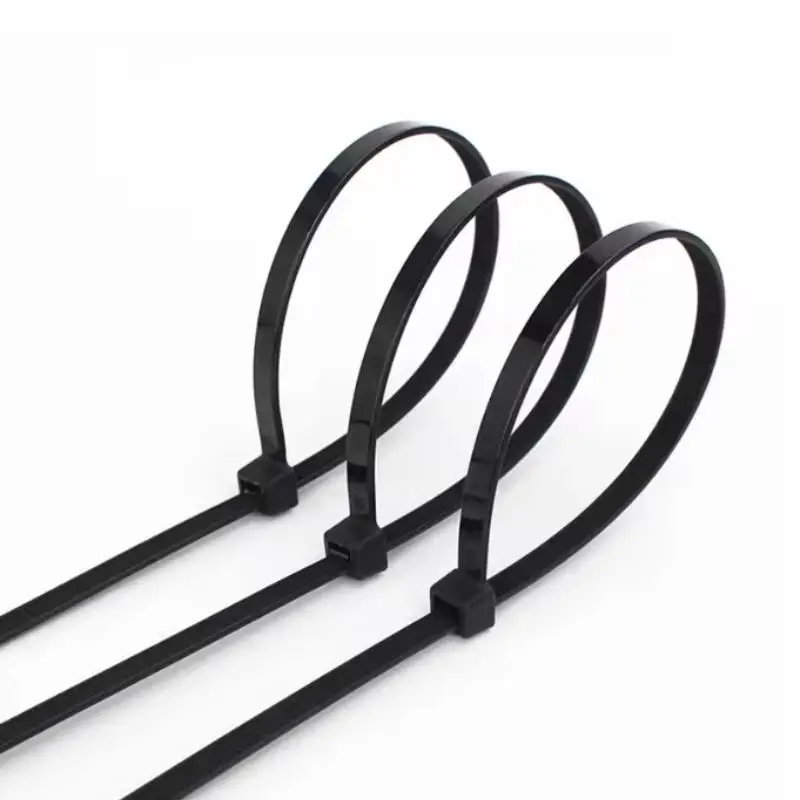 100Pcs Self-locking Cord Ties Straps Nylon Zip Ties Adjustable Cables Fastening Loop Home Office Wire Zip Ties