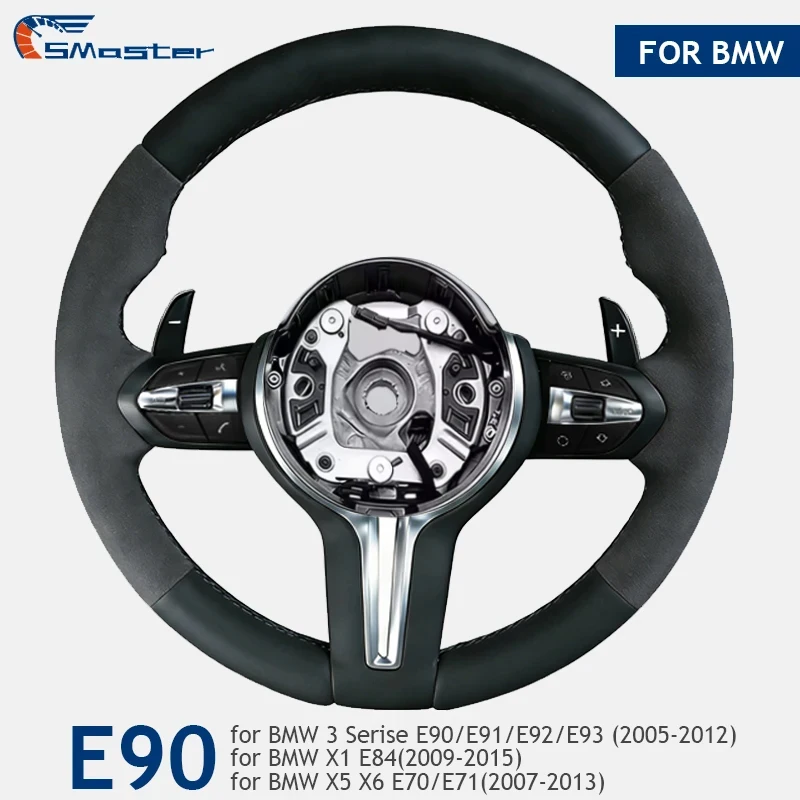

E Series Steering Wheel Modify M Sports for BMW E53 E70 E71 E81 E82 E84 E87 E88 E89 E90 E91 E92 2005-2012 with Paddle Shifter