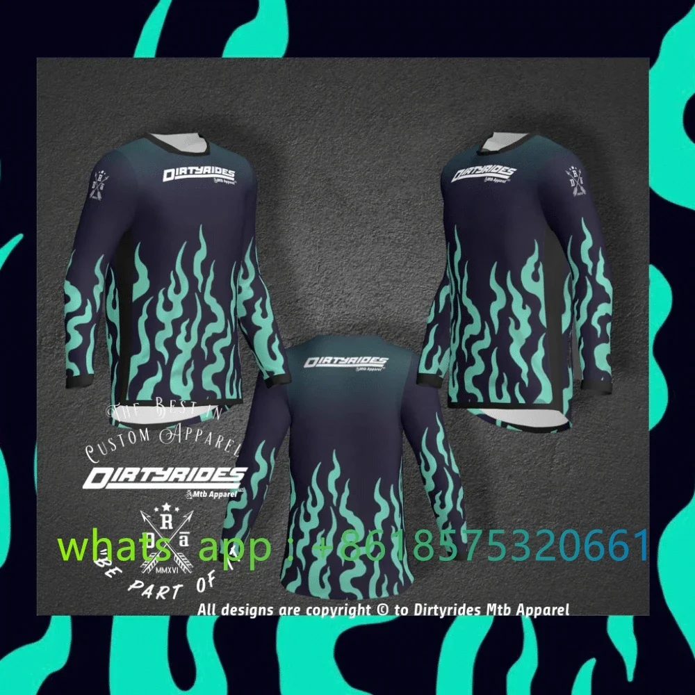 

New Mx Atv Motocross Mtb Downhill Cycling Jersey Mx Enduro Mountain Bike Dh Maillot Ciclismo Hombre Quick Dry Jersey Racing 2022