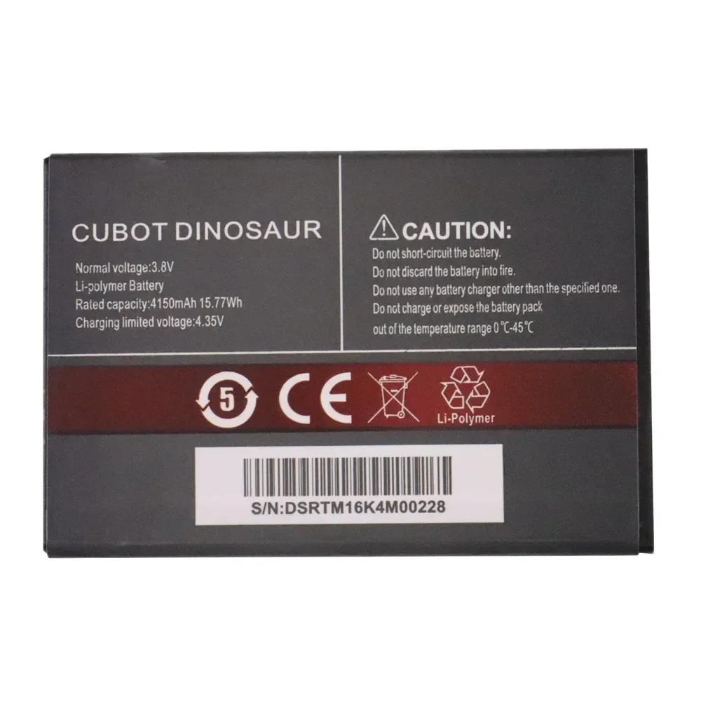 4150mAh Original Phone Battery For CUBOT Dinosaur High Quality Batterie Bateria Batterij Fast Shipping