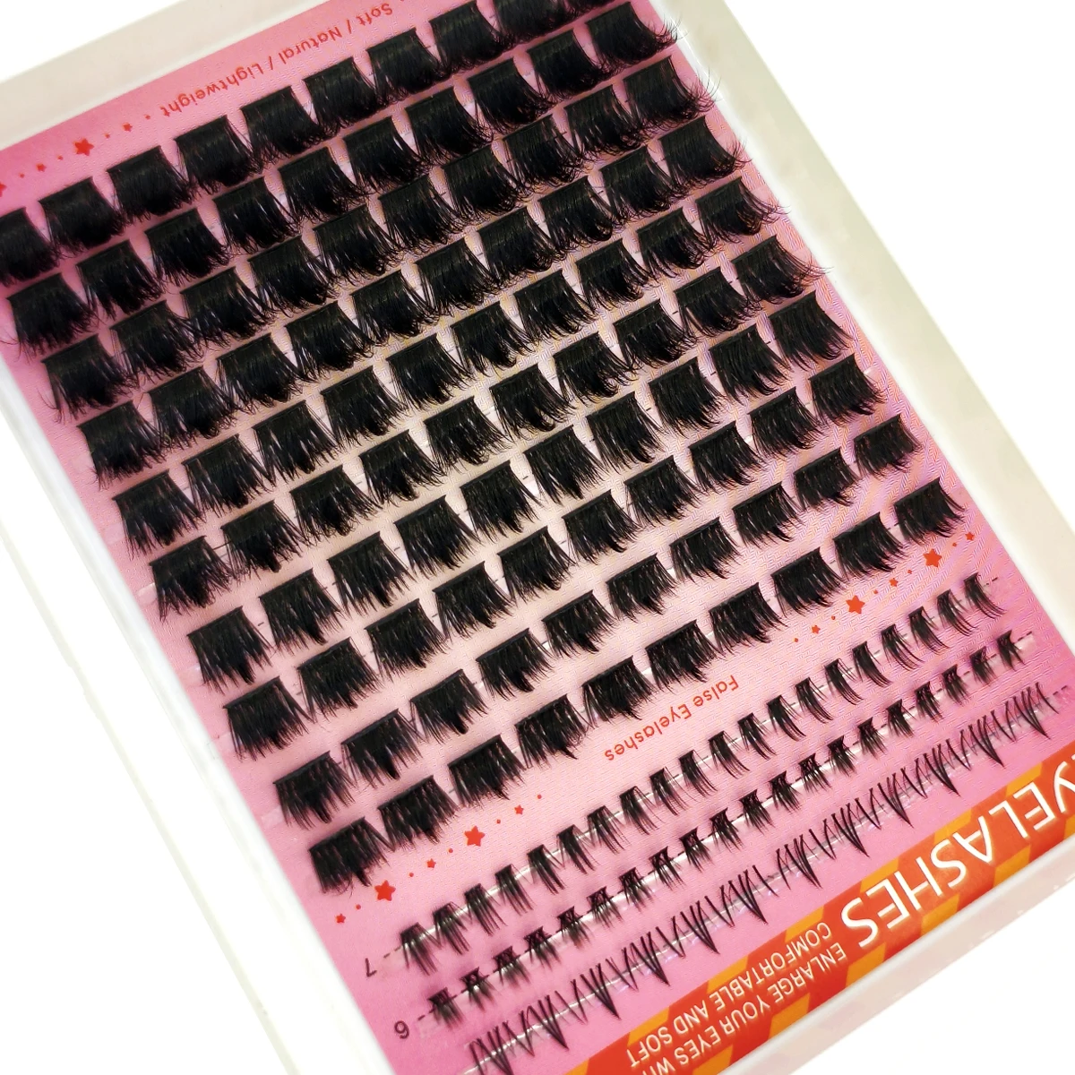8D Wimpern-Cluster, flauschige Wimpern-Cluster, dick, 168 Stück, 150D/200D Cluster-Wimpernverlängerungen, DIY für Zuhause, einzelne Wimpern-Cluster – Detail 18