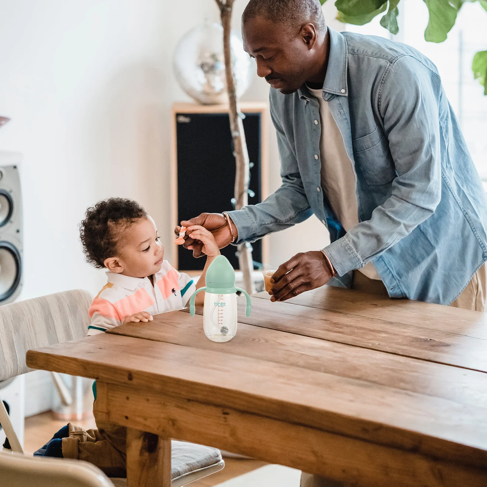 

Silicone Baby Bottles Wide Neck Feeding Cup Double Handle Kid Water Cup Infant Feeding Bottle Spill Proof Travel Bottle