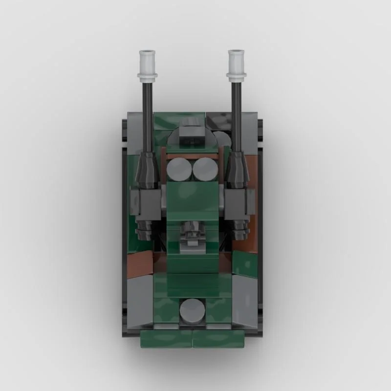 Modelo de tanque de defensa aérea, serie militar de guepardo, bloques de construcción MOC, juguetes educativos ensamblados para niños, adornos de escritorio