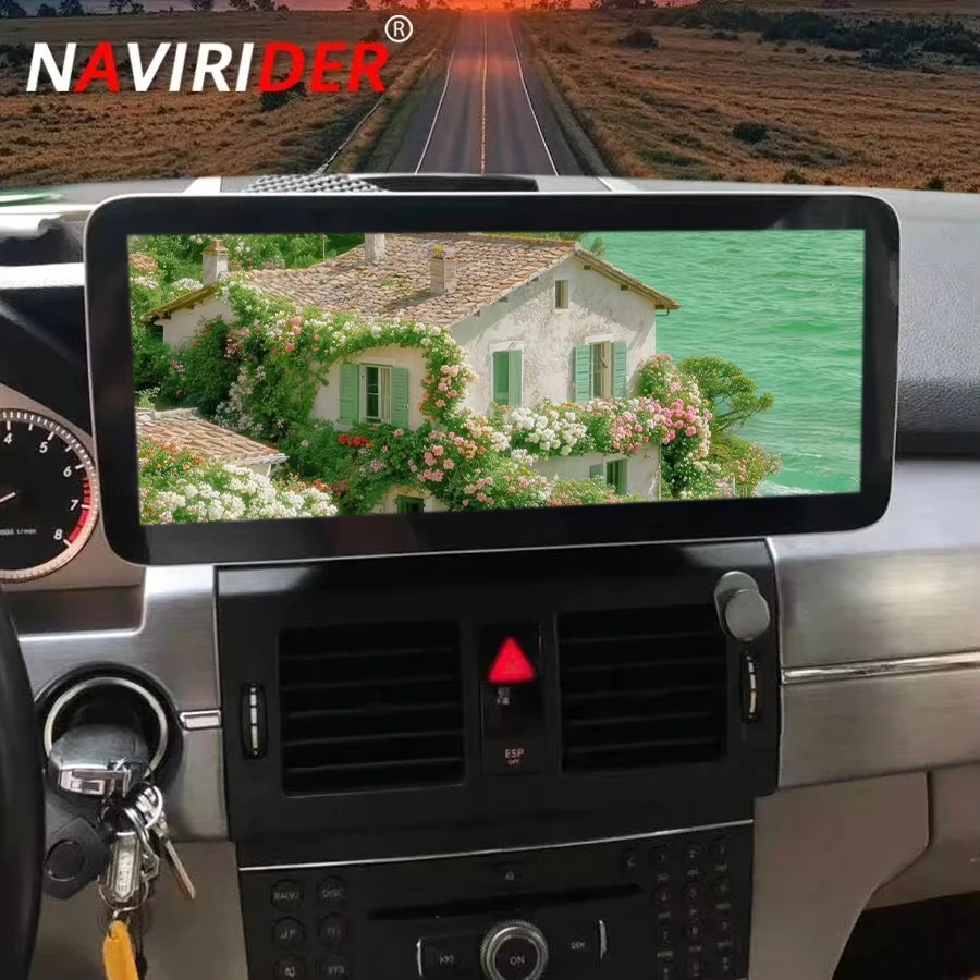 12.3inch Android Screen Wireless CarPlay, For Benz GLK X204 2008-2012 Stereo GPS Navigation Multimedia Video Player Head Unit