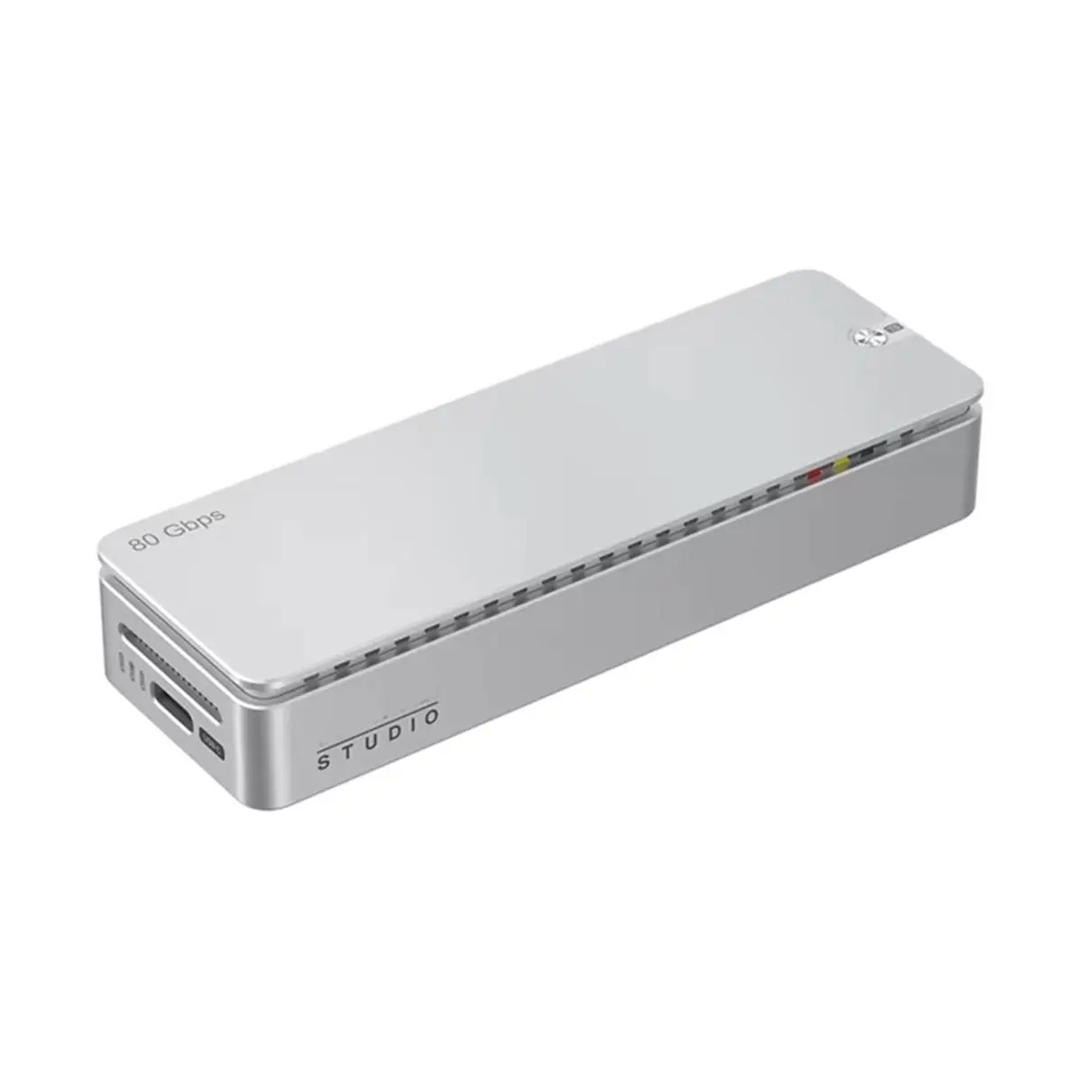 update. DT580 80Gbps M.2 NVMe SSD Enclosure with Cooling Fan JHL9480 Chip for M.2 M-Key / B & M Key 2280 SSD Thunderbolt 5 8TB view 2