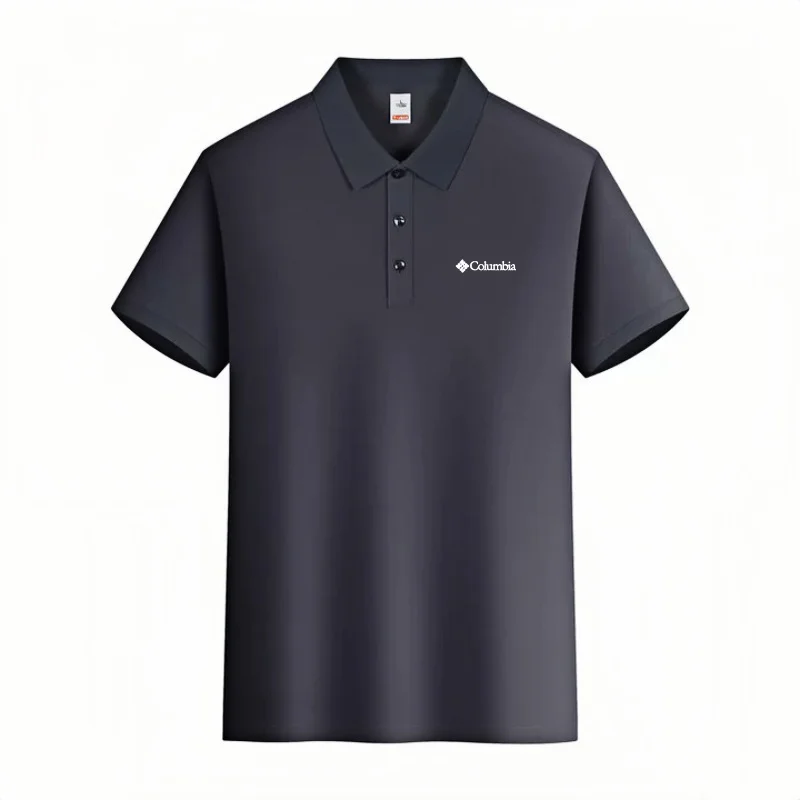 Men's short sleeved polo shirt high-end brand embroidered top 2026 summer new solid color comfortable and casual lapel T-shirt Sc129e9e1c15a485cb57644dcb78f095cX