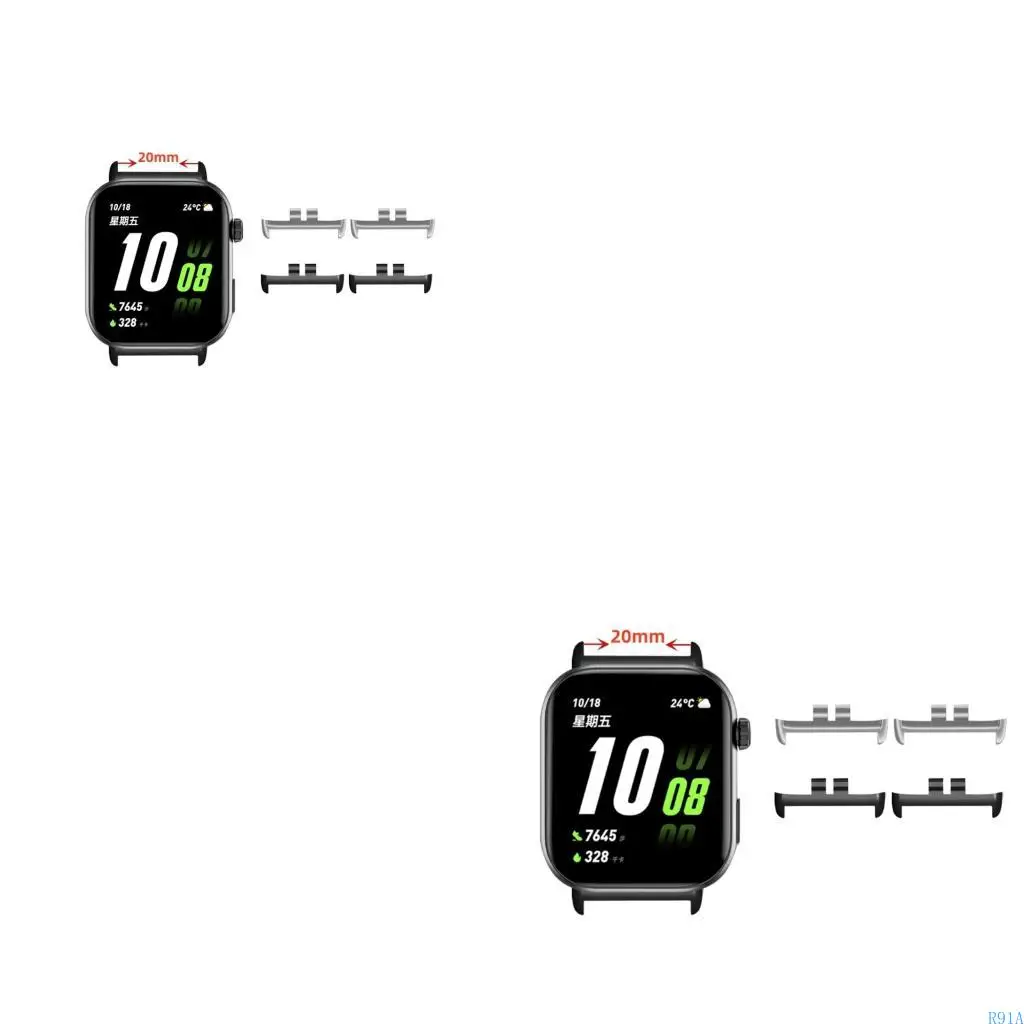 

R91A 2x Elegant WatchBand Metal Link Connector Attecment для часов Quice Install Contenting подходит для выбора Rossini 2i