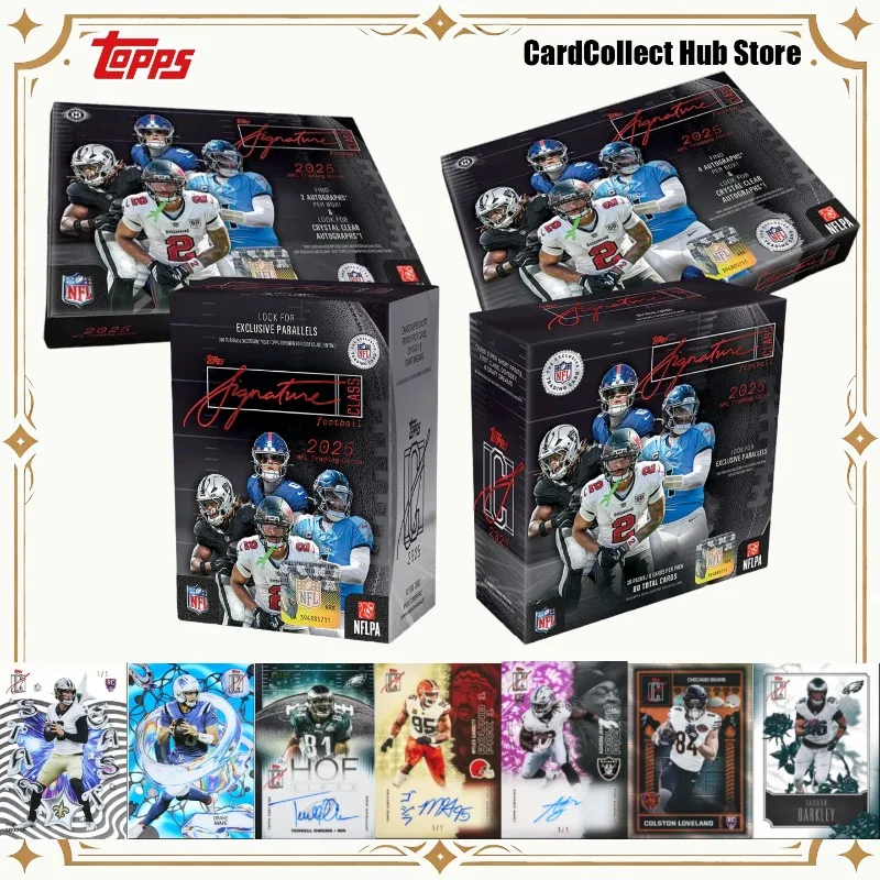 Tarjetas Coleccionables de Fútbol Americano de la NFL de la Clase Signature de Topps, Tarjetas de Brady, Jefferson, Dart, Legend, Rookie y Star para Coleccionistas de la NFL