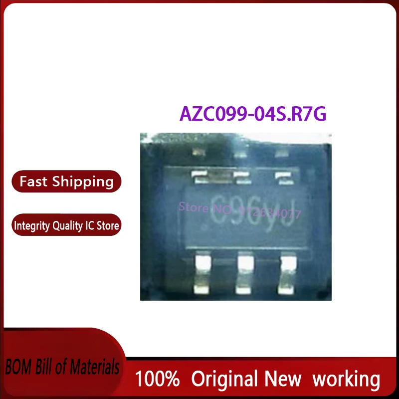10PCS C96CJ C96ZJ SOT23-6 NEW AZC099-04S.R7G