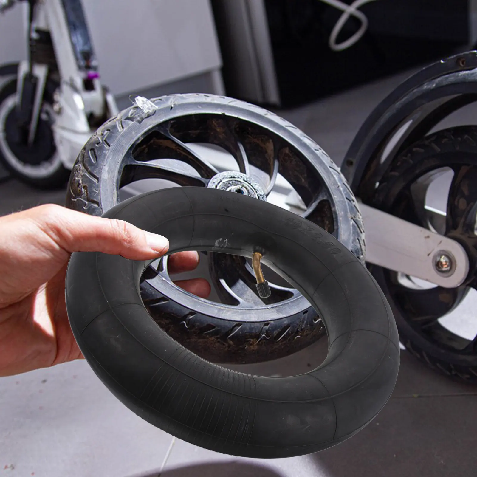 

2 Pcs Tires Electric Scooter Solid Inner Tube Rear Wheel Tubes Tricycle Scooters