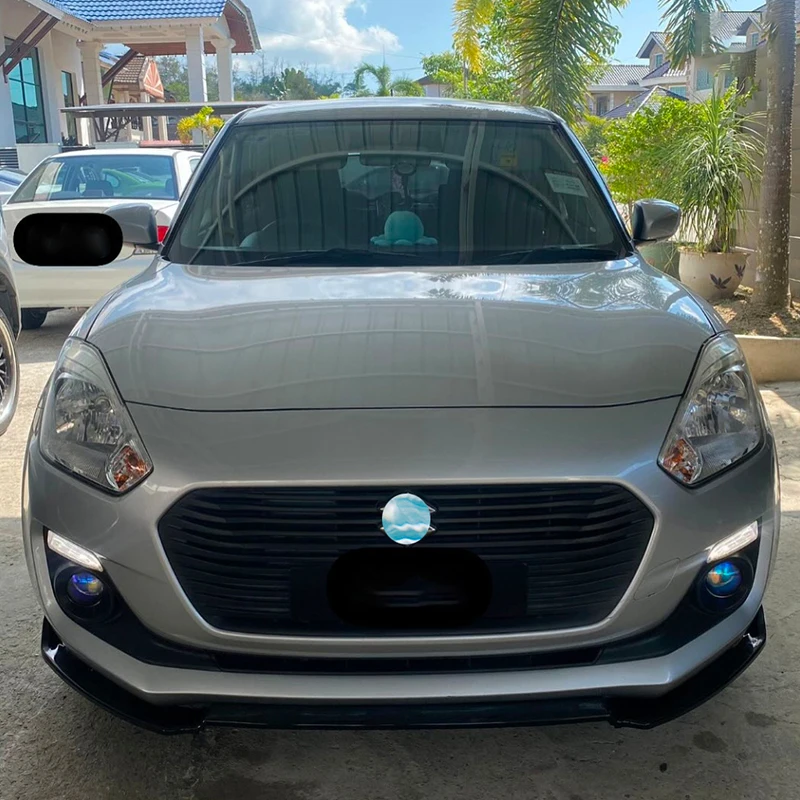 

For Suzuki Swift 2005-2025 Year ABS Front Diffuser Lip Bumper Splitter Body Kit Accessories Spoiler