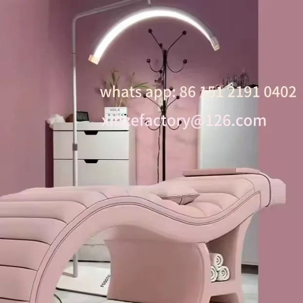 سرير تدليك سبا عالي الجودة قابل للتخصيص على شكل حرف S لصالونات التجميل وسرير التجميل لإدارة الوجه #3