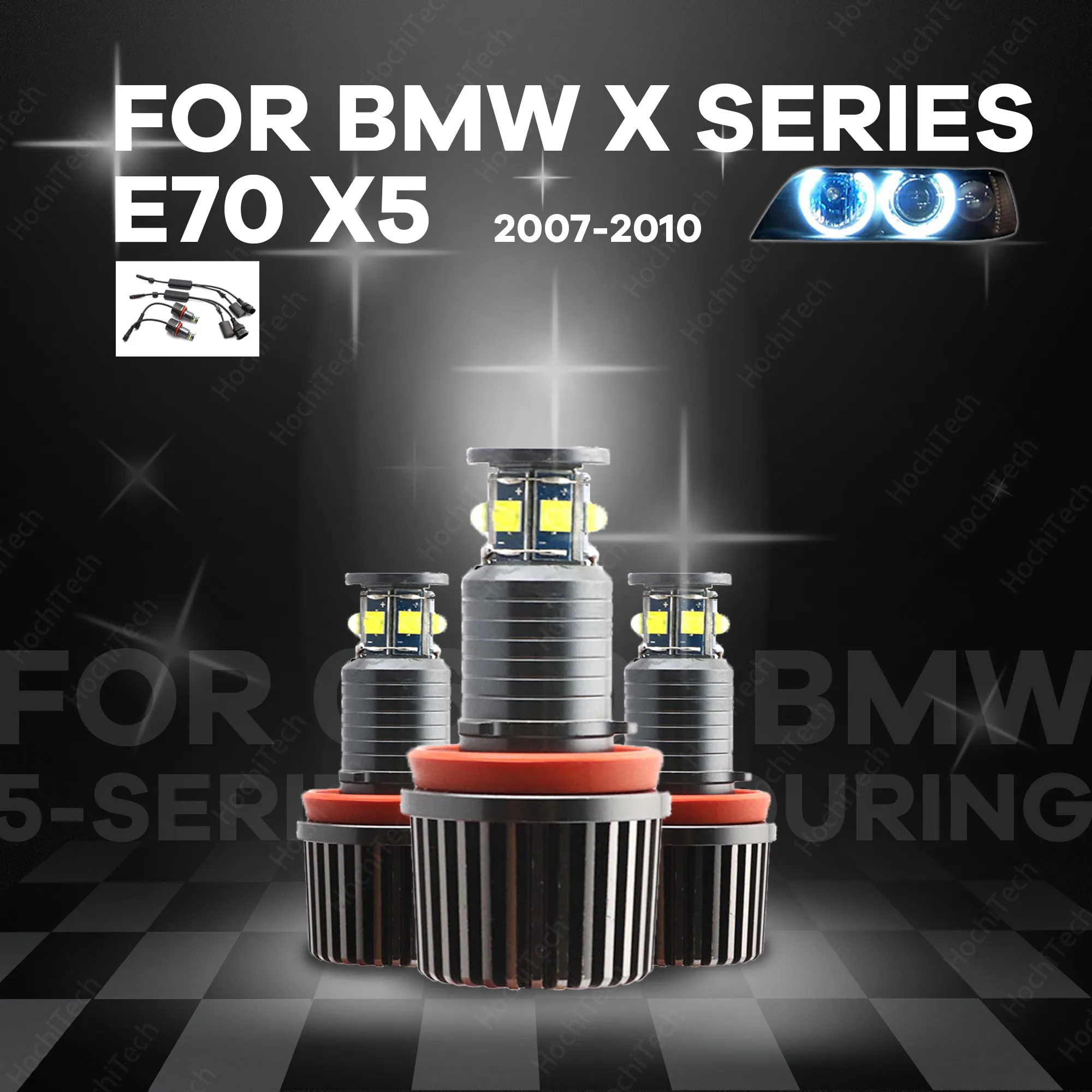 

Для BMW X серии X5 E70 (Pre-LCI) 2007-2010 6000K IP65 Высокое качество 3-летняя гарантия дневного света светодиодный маркер «Ангельские глазки» 120 Вт