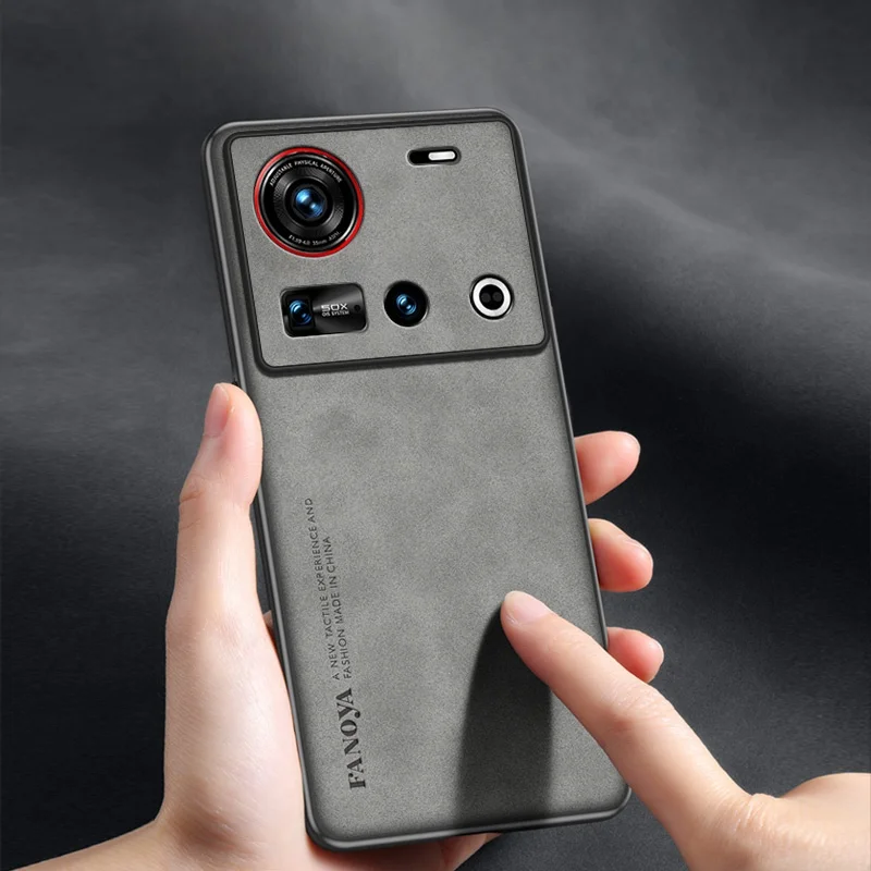 For ZTE nubia Z70 Ultra Skin Feel Shockproof Matte Leather Case Soft Back Cover Funda For ZTE nubia Z70 Ultra