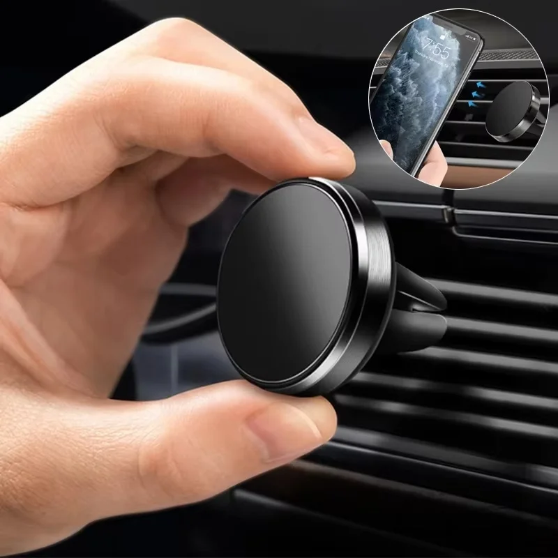 Magnetische Auto-Handyhalterung für Lüftungsschlitze, universelle Magnet-Smartphone-Halterung, Zubehör für iPhone, Xiaomi, Huawei