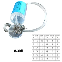 50pcs Fishing Hooks With Line Set Carbon Steel Double Fishing LineHook Fish Barbed Carp Fishing Tackle Part Accessories