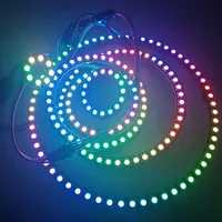 WS2812B Individually Addressable Pixel Ring 8 16 24 35 45 LEDs WS2812 Built-in IC 5050 RGB LED Ring Module Led Strip Light DC5V