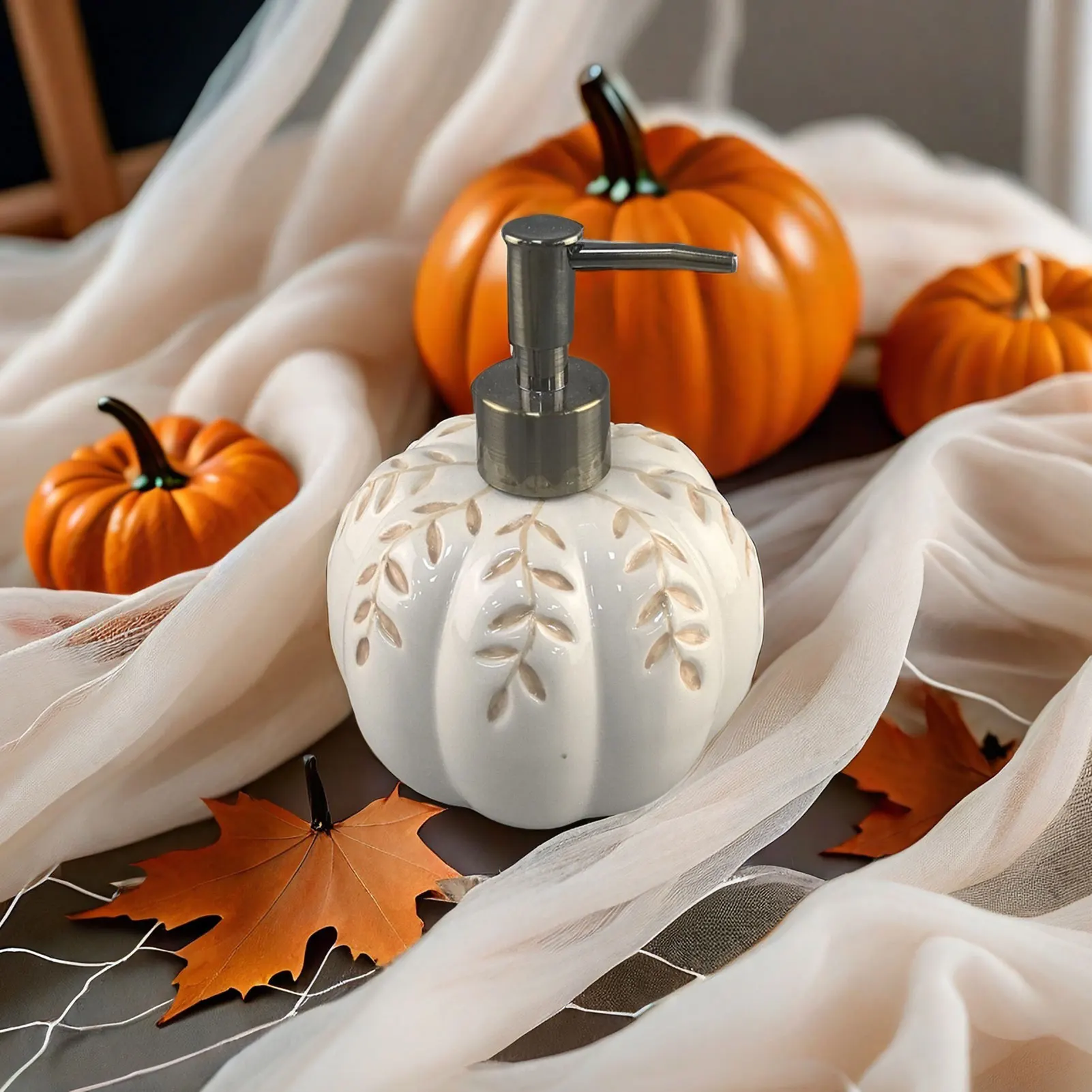 액체 비누 디스펜서 욕실 조리대 정리함(스케리 테마 파티 액세서리용)