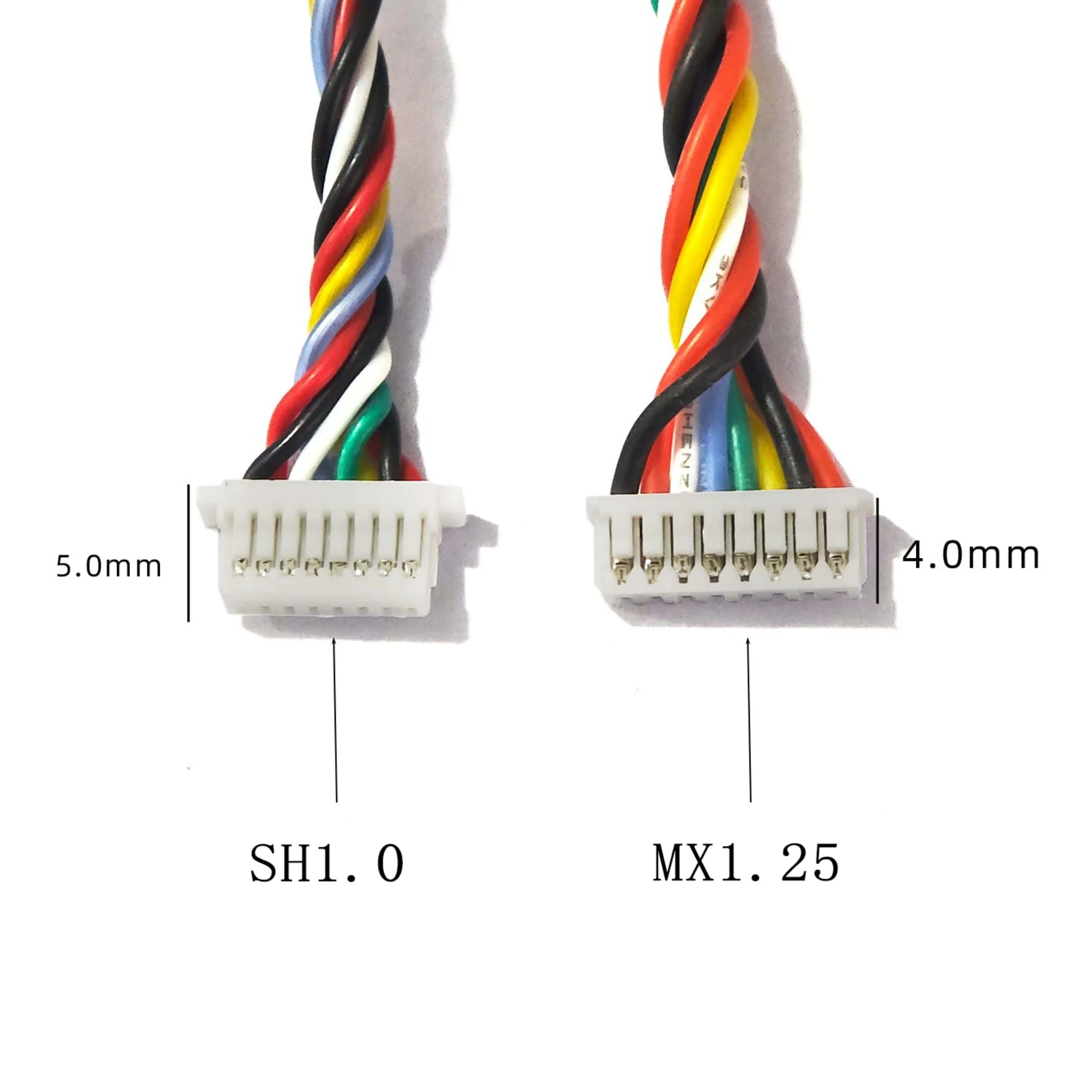 5pcs Video Transmission Flight Control ESC Connection Line Silicone Cable SH1.0 MX1.25mm 3P 4P 5P 6P 7P 8P