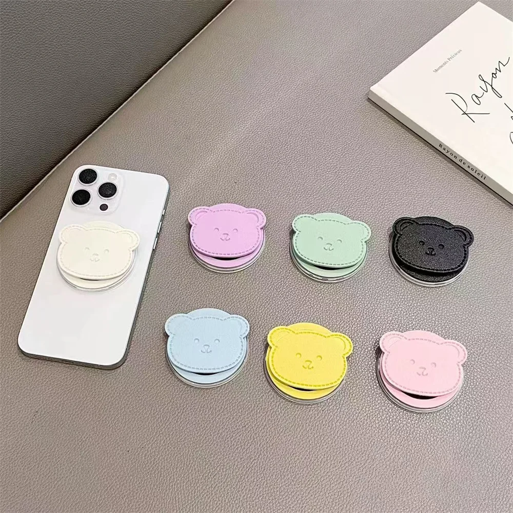 

Милый мультяшный медведь корте для магнитного держателя Magsafe Griptok, подставка для кольца на палец для телефона, поддержка iPhone 17 16, кронштейн для девочек