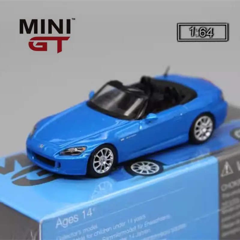 Mini GT 1:64 Honda S2000 Roadster AP2 Simulation Alloy Car Model Toy Gift Collection Decor