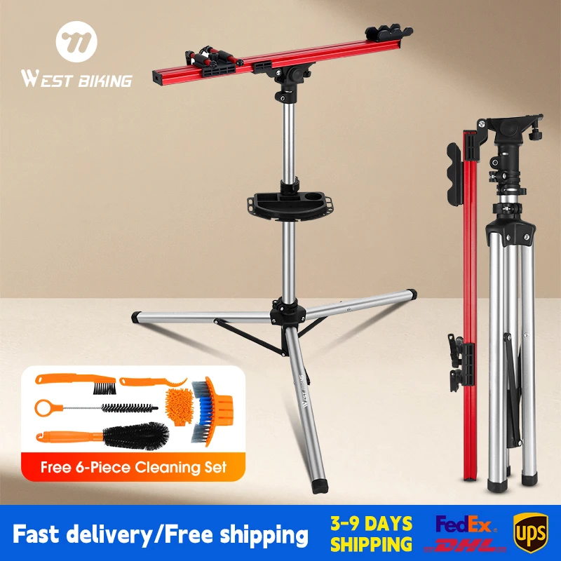 غرب ركوب الدراجات دراجة المهنية إصلاح حامل قابل للتعديل سبائك الألومنيوم أضعاف تخزين عرض موقف الطريق دراجة غسل الدراجة الرف