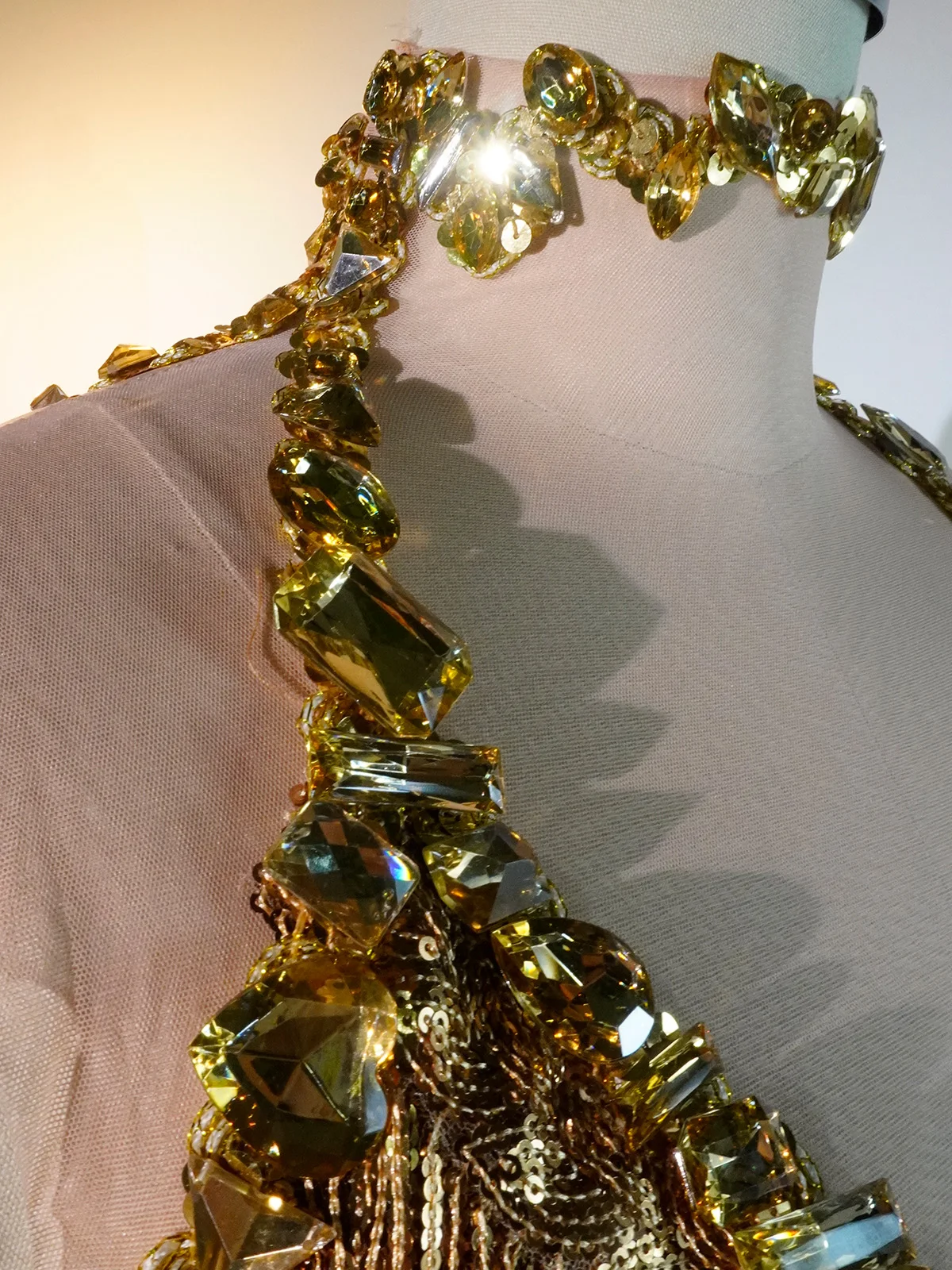 صفارة الإنذار البريق حجر الراين يوتار النساء Showgroup ارتداءها ملهى ليلي ملهى أداء زي مطرزة شرابة المرحلة ارتداء #4