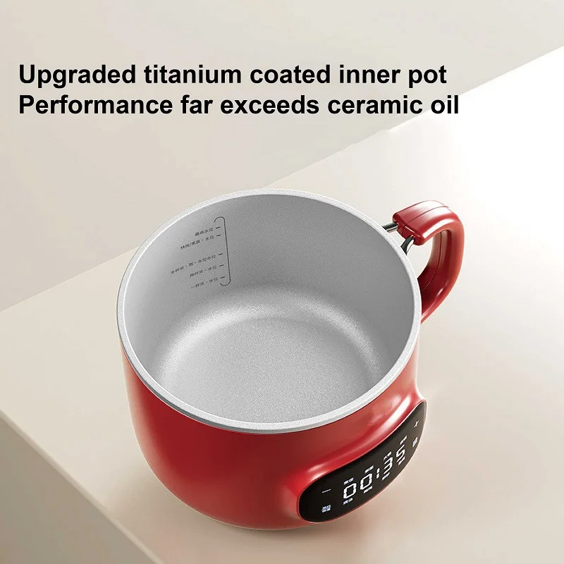 Умная электрическая кастрюля 2,5 л, большая емкость, горячая кастрюля, многофункциональная электрическая кастрюля с антипригарным покрытием и пароваркой, автоматическое сохранение тепла, 220 В