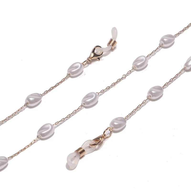 GL1406 جديد سلسلة النظارات الذهبية اللؤلؤية بالجملة الرياضة مأدبة السفر مكافحة الضياع نظارات مكافحة الإفلات الحبل الحبل الحبل