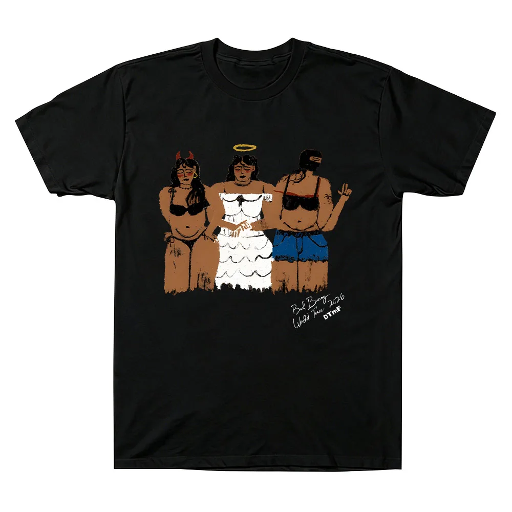 Bad Bunnys World Tour 2026 DTMF T-shirts Debi Tirar Mas Fotos Merch Tees Men Women Casual Fan Gift Tops Cotton Comfort Y2K Tees