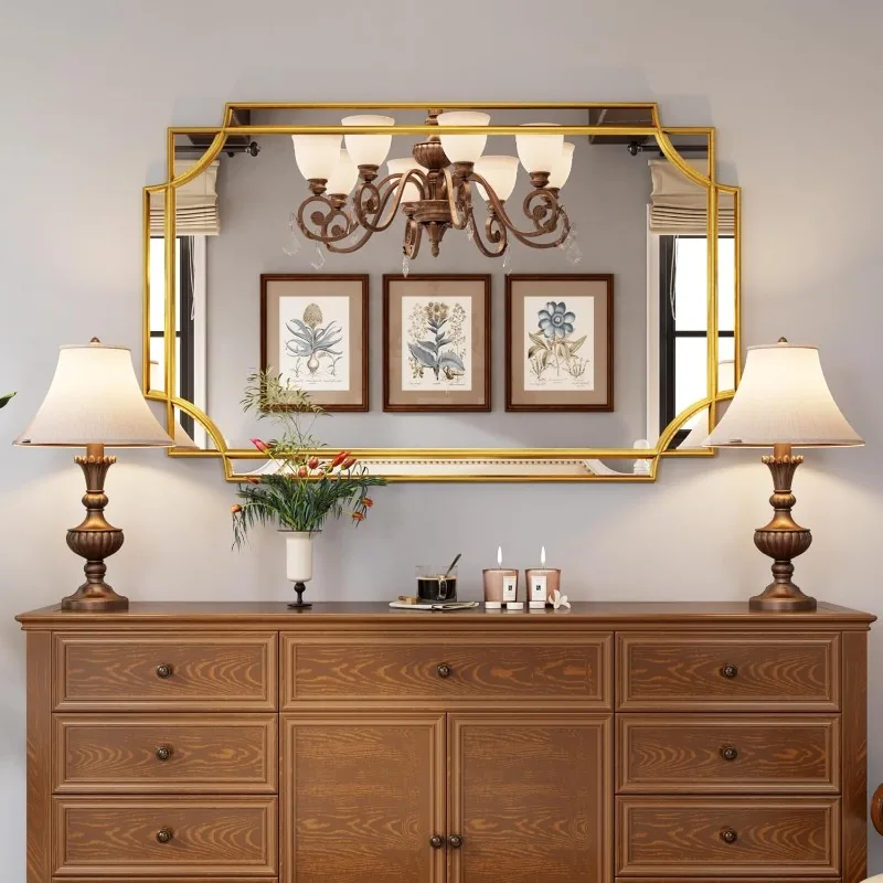 Large Gold Mirror for Wall, 30