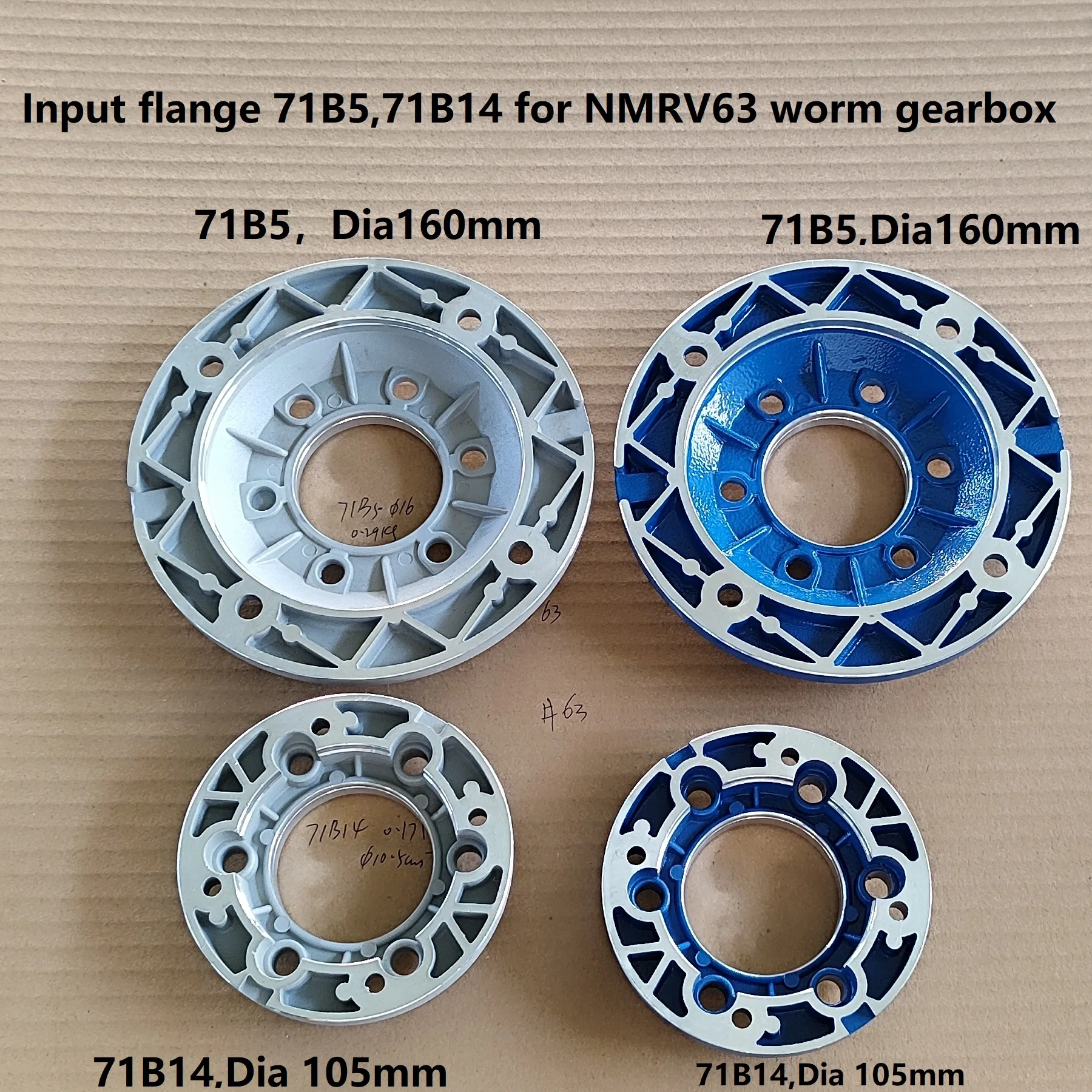 CHENYUE Input Flange  71B5 71B14  80B5 80B14 90B5  90B14 for Worm Gearbox Speed Reducer Gear Motor NMRV63 NMRV063 RV63  RV063