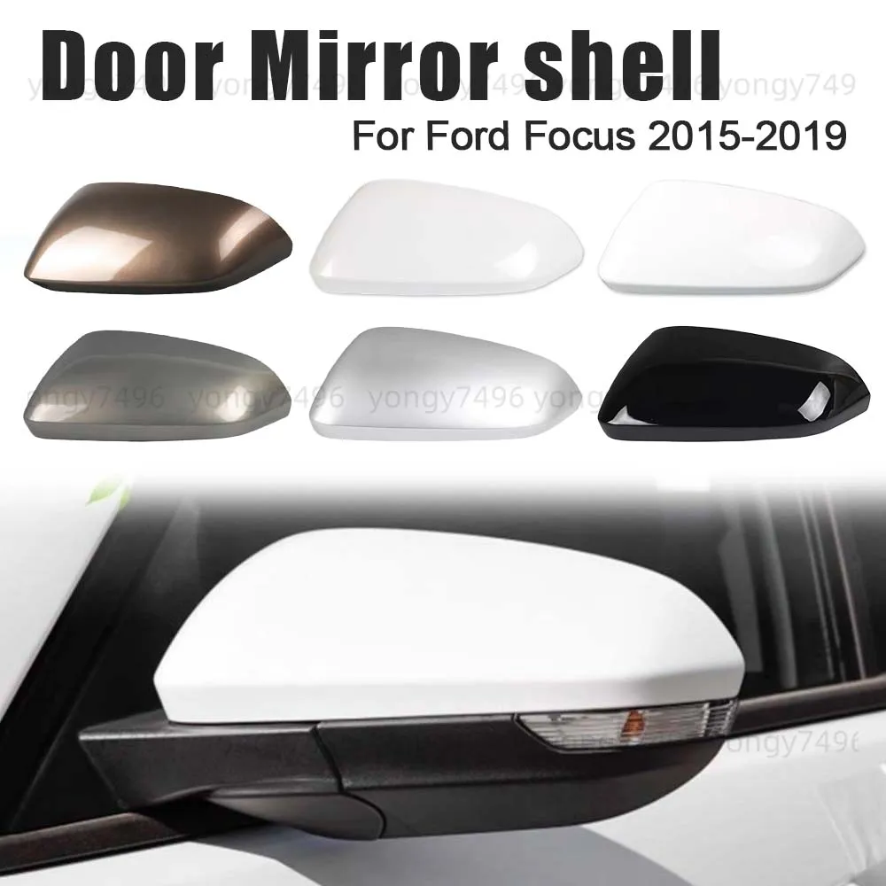 

Cars Accessories Door Mirror Shell For Ford Focus 2015-2019 Picture Frame Heated Lens Car Rearview Accessories Black Silver Gold