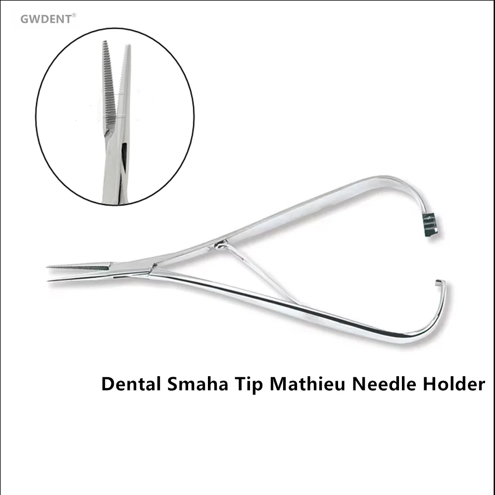 1Pcs Dental Smaha Tip Mathieu Needle Holder Straight Surgical Suture Forceps Orthodontic plier 14cm