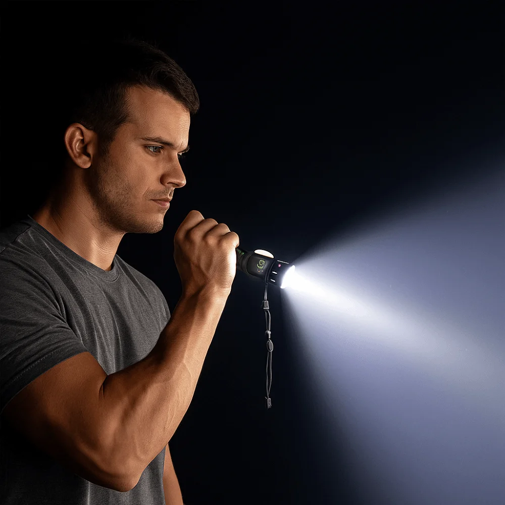 USB قابلة للشحن مصباح ليد جيب الكشاف مقاوم للماء التخييم ضوء التكبير الأضواء المغناطيسي جذب الإضاءة المحمولة #5