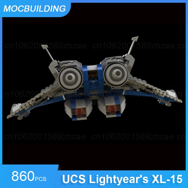 MOC Building Blocks UCS Lightyear's XL-15 & Intergalactic Patroller Spaceship Space DIY Assemble Bricks Display Xmas Toys Gifts
