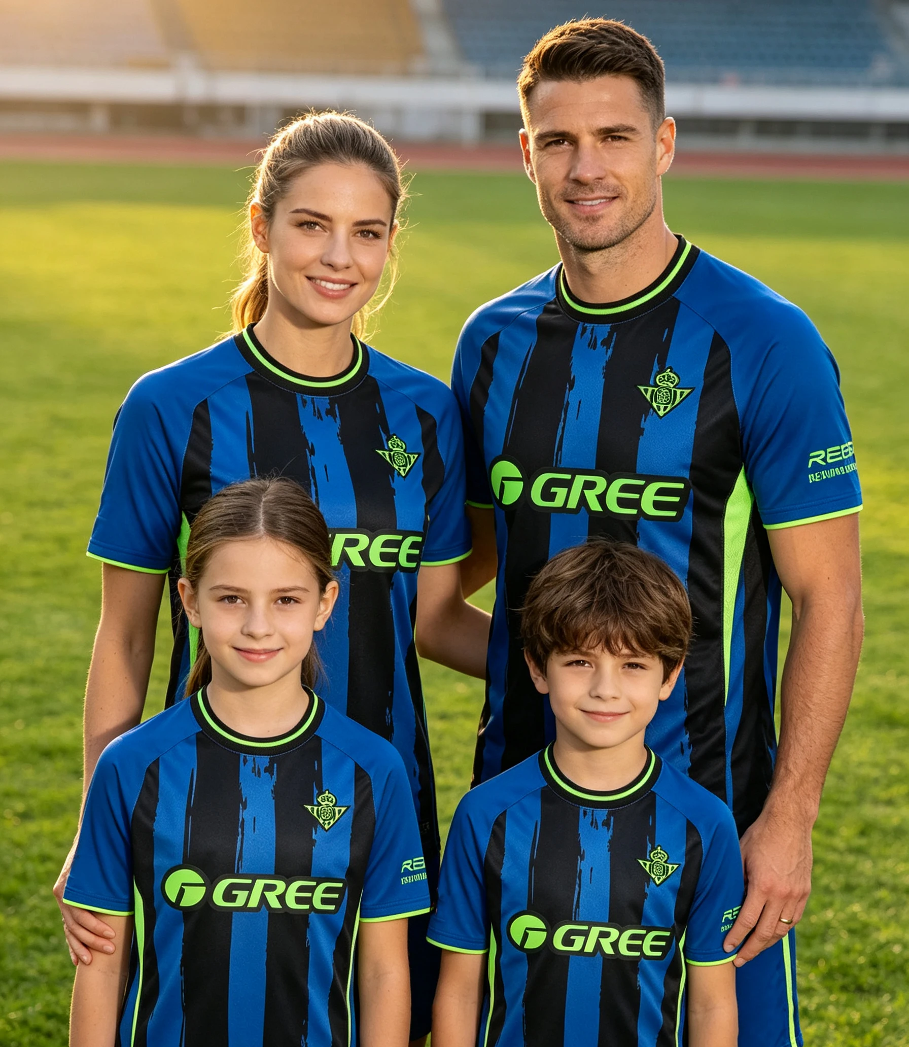 26-27 New Betis Football Shirt Summer Men's and Women's Quick Drying Leisure Fashion Sports Breathable T-shirt Parent Child Wear