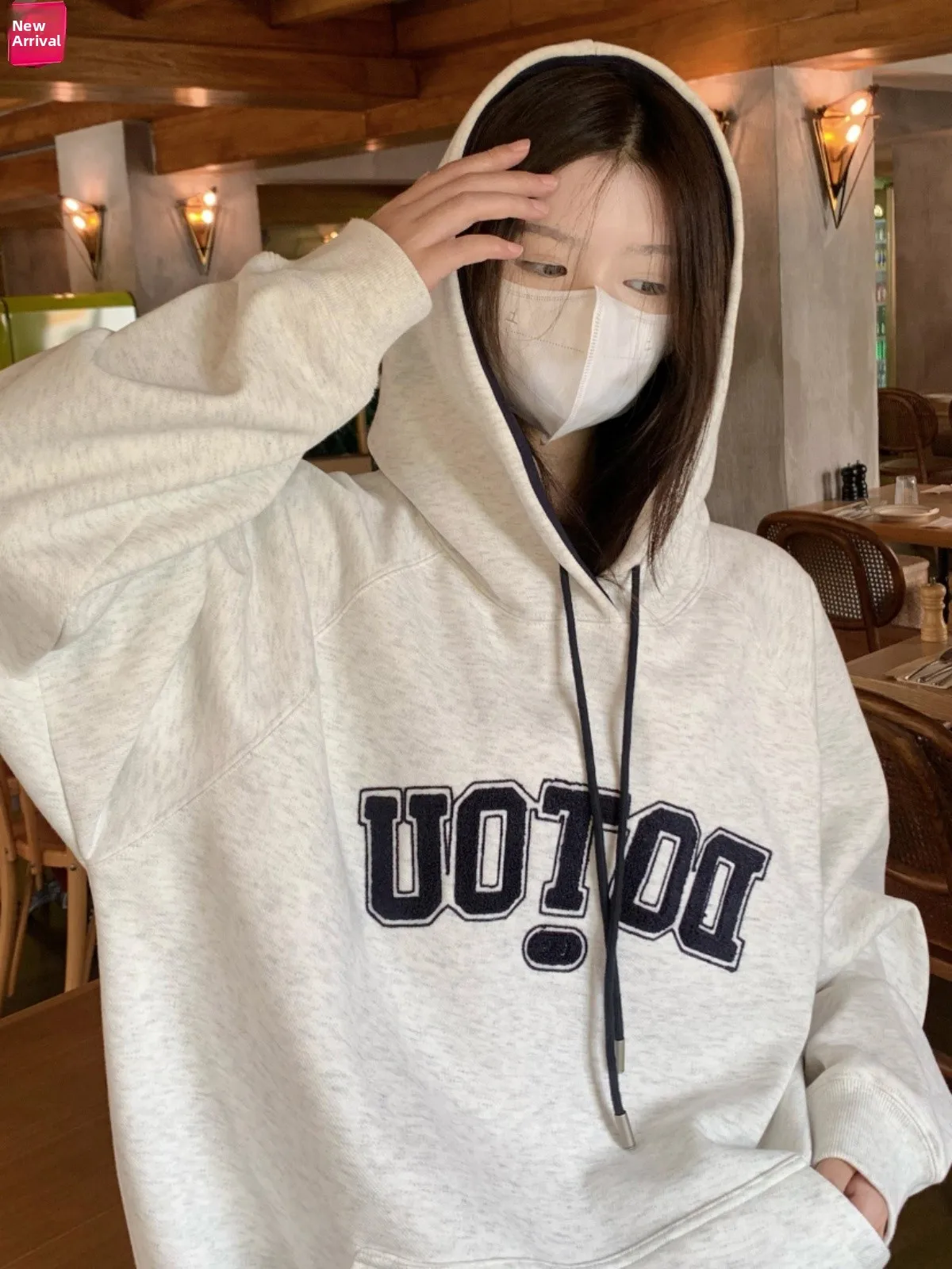 Extra Large 300 Pou Fce doublé Thiened automne hiver sweat à capuche femmes ample paresseux Sle à la mode marque aérienne Couple Jaet