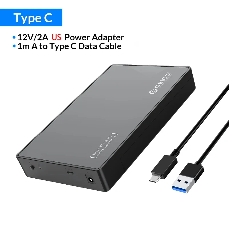 ORICO 2,5/3,5 Zoll Externe Festplatte HDD Gehäuse SATA zu USB 3.0 Adapter für 2,5 3,5 SSD Disk Gehäuse HDD Dock Festplatte Gehäuse