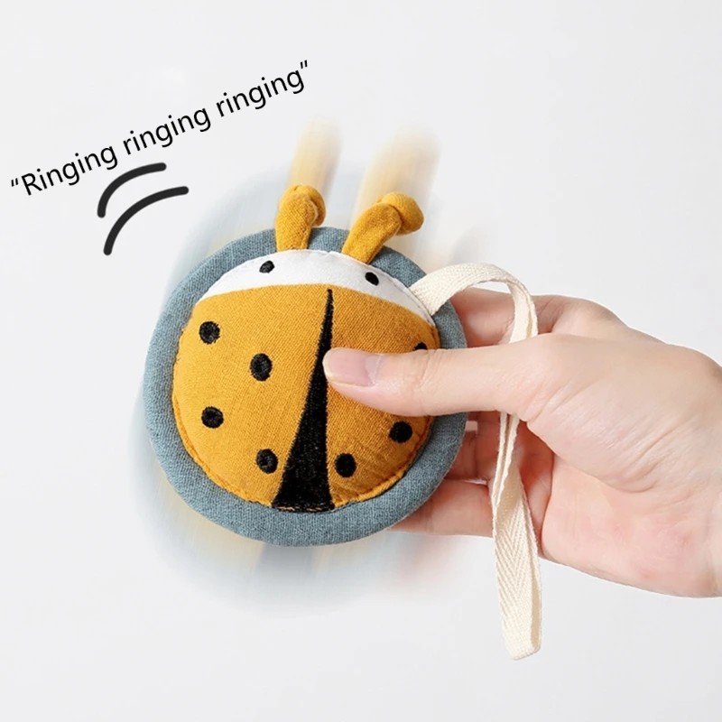 Baby Rattle Toy Soothing Ladybirds Doll Hanging Mobile Toy Wind Chimes Infant Teething Toy Crib Pendant