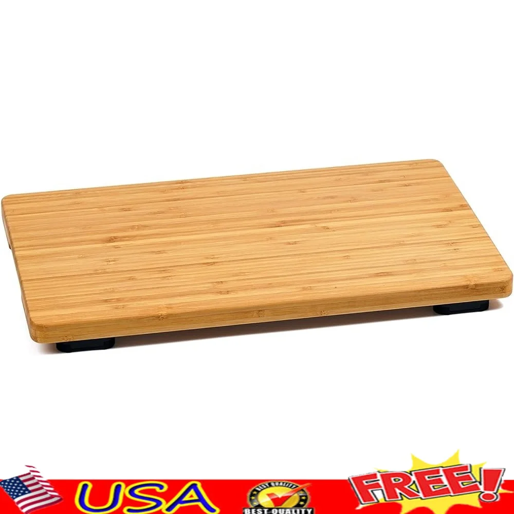 

Bamboo Cutting Board Compatible Breville BOV900BSS Smart Oven Heat Resistant Non Slip Feet Countertop Protector Serving Tray