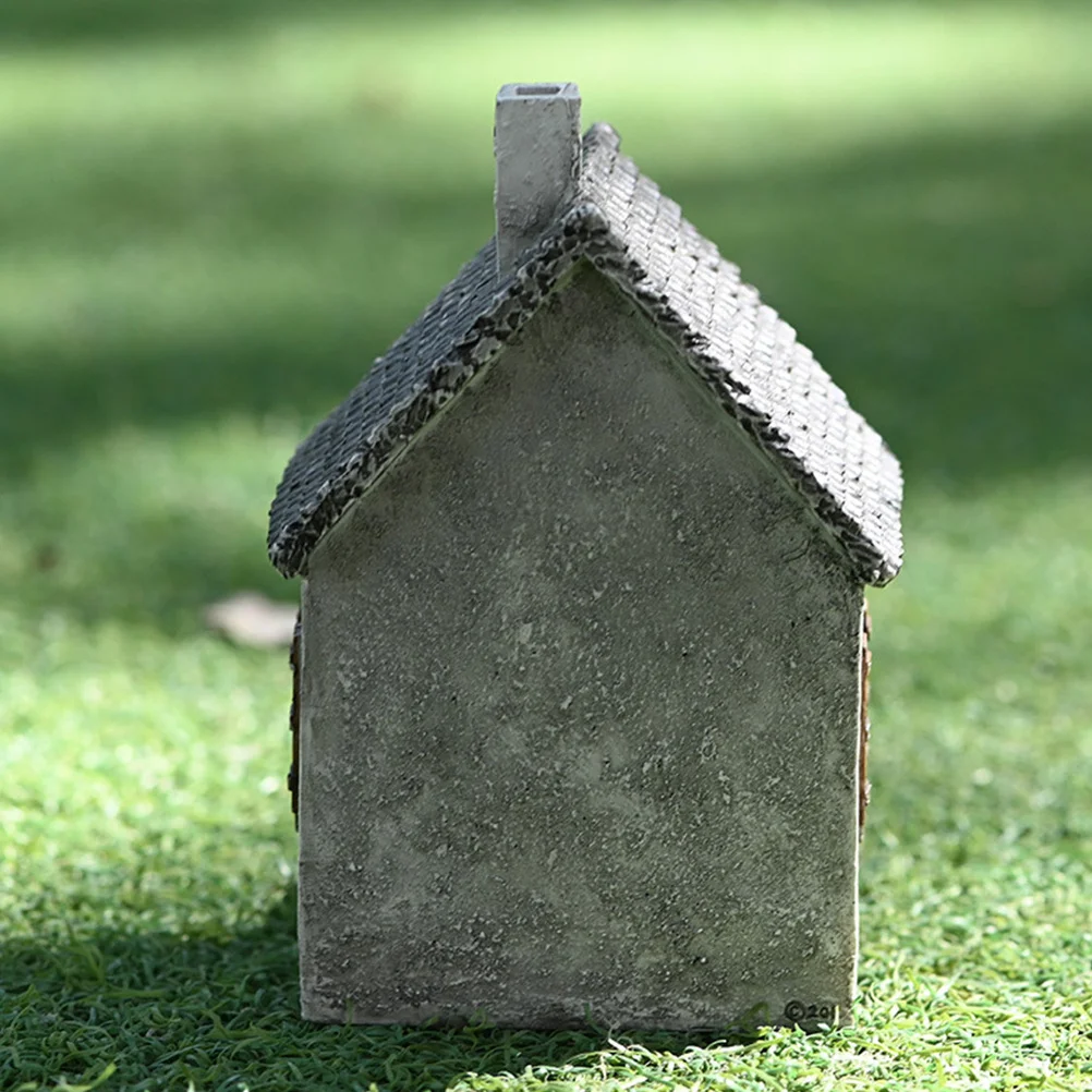 

1Pcs Resin Mini House Ornament Creative Micro Landscape Decoration Miniature Garden Resin House Craft Adornment