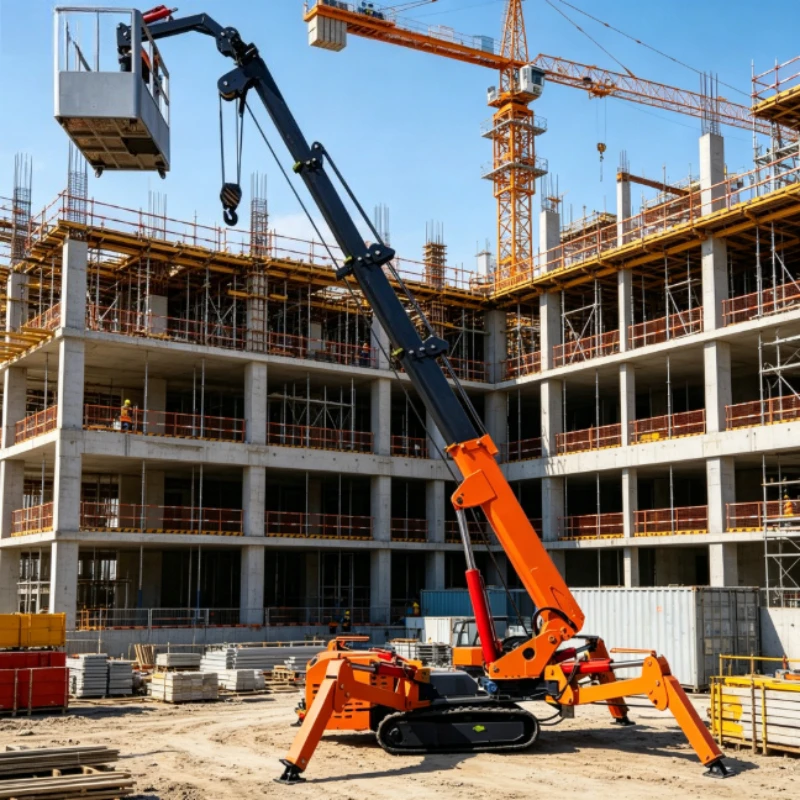 Customized 3 Ton Crawler Spider Crane Electric Mobile Crawler Spider Lift Machine With CE Certification
